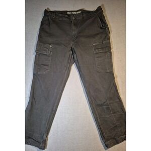 Duluth Flex Fire Hose Relaxed Fit Cargo utility Black Work Pants Men 40x32
